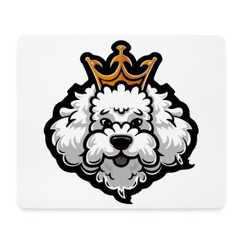 Poodle Dog Crown - Mouse Pad (horizontal) - white - Front