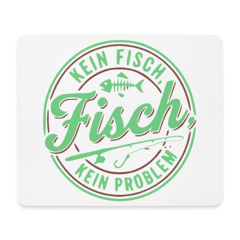 No Fish, No Problem, Angler Shirt, Hoodie - Mouse Pad (horizontal) - white - Front