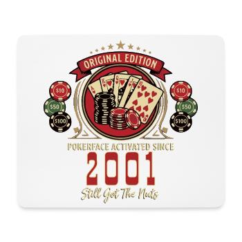 T-shirt Poker anniversaire 2001, T-shirt Poker Legend - Tapis de souris (format paysage) - blanc - Devant
