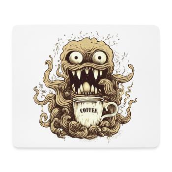 Coffee Monster - Caffeine Zombie - Morning Grouch - Mouse Pad (horizontal) - white - Front