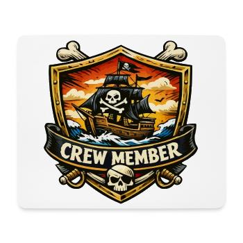 Membre d’équipage d’un navire pirate - Tapis de souris (format paysage) - blanc - Devant