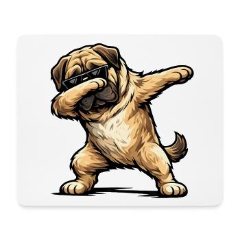 Mastiff en forme de dab - Tapis de souris (format paysage) - blanc - Devant