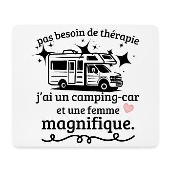 Pas Besoin Thérapie Camping-Car Femme - Tapis de souris (format paysage) - blanc - Devant