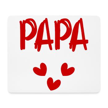 DAD. FATHER'S DAY. HAPPY FATHER'S DAY. HAPPY BIRTHDAY. - Mouse Pad (horizontal) - white - Front