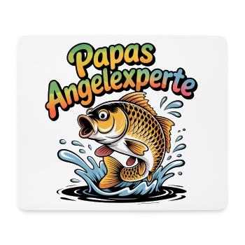 Papas Angelexperte - Mousepad (Querformat) - Weiß - Vorne
