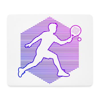 Geschenkidee für Padel Zubehör Fans mit Padel Club - Mousepad (Querformat) - Weiß - Vorne