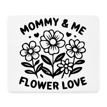 Mommy and Me Blumen Partnerlook - Mousepad (Querformat) - Weiß - Vorne