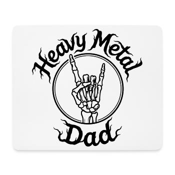 Heavy-Metal-Vater - Mousepad (Querformat) - Weiß - Vorne