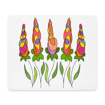 Blumen - Mousepad (Querformat) - Weiß - Vorne
