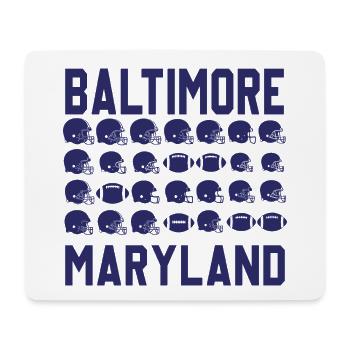 Baltimore Maryland Football City Patriot - Mouse Pad (horizontal) - white - Front