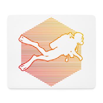 Scuba Diving Gift Idea for Underwater Adventures - Mouse Pad (horizontal) - white - Front