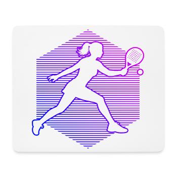 Padel Accessories Design for Padel Learning to Play Fans - Mouse Pad (horizontal) - white - Front