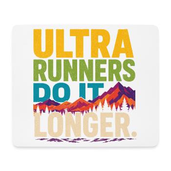 Ultraläufer machen es länger - Mousepad (Querformat) - Weiß - Vorne