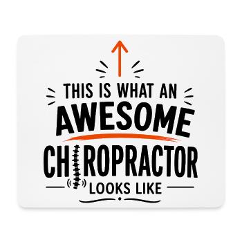 Chiropractor Gift for Spine Doctor - Mouse Pad (horizontal) - white - Front