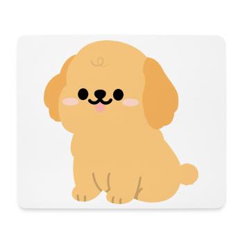 Louveteau Golden Retriever ensoleillé - Tapis de souris (format paysage) - blanc - Devant