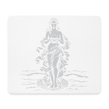 Venus-Göttin mit Schädel auf See - Mousepad (Querformat) - Weiß - Vorne