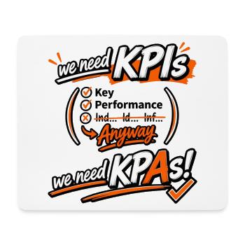 KPI Graphic Motivation - Mouse Pad (horizontal) - white - Front