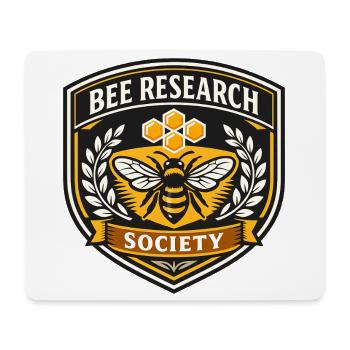 Bienenforschung Gesellschaft Abzeichen - Mousepad (Querformat) - Weiß - Vorne
