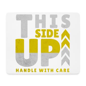 THIS SIDE UP  - Mousepad (Querformat) - Weiß - Vorne