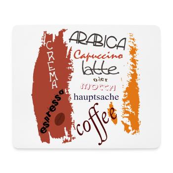 Kaffee  - Mousepad (Querformat) - Weiß - Vorne