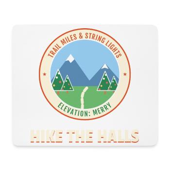 Wandern Sie den Halls Christmas Hiking Mountain Trail - Mousepad (Querformat) - Weiß - Vorne