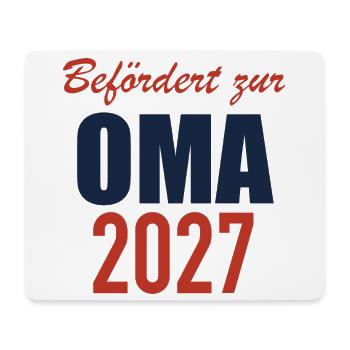 Befördert zur Oma 2027 - Mousepad (Querformat) - Weiß - Vorne