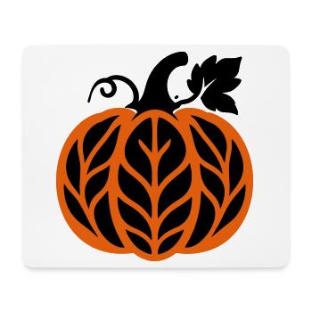 Kuerbis Herbstlaub Icon - Mousepad (Querformat) - Weiß - Vorne