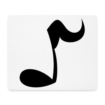 Note - Tapis de souris (format paysage) - blanc - Devant