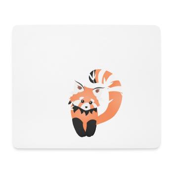 Petit Panda Roux - Tapis de souris (format paysage) - blanc - Devant