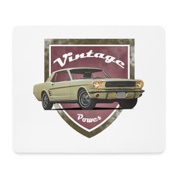 FoMu Vintage shield NoLogo 2 - Mousepad (Querformat) - Weiß - Vorne