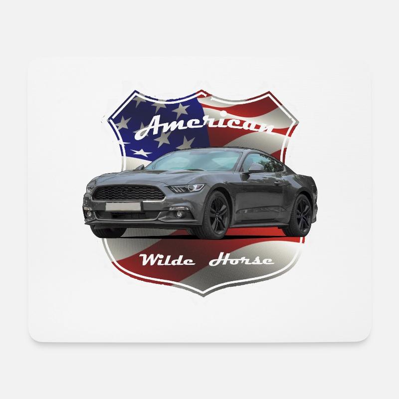 FoMu Vintage shield NoLogo 25 - Mousepad (Querformat) - Weiß