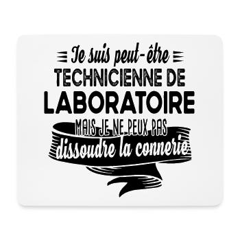 Technicienne laboratoire connerie humour citations - Tapis de souris (format paysage) - blanc - Devant