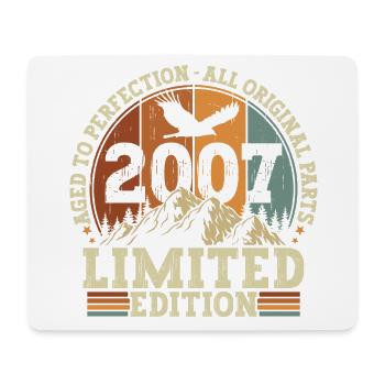 Vintage 2007 Vintage Birthday Gift Retro - Mouse Pad (horizontal) - white - Front