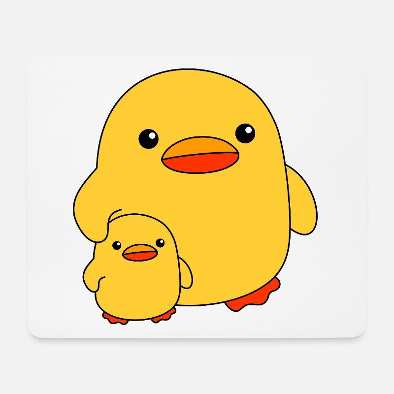 Baby Ente Kind Schwester Bruder Enten Geschwister - Mousepad (Querformat) - Weiß