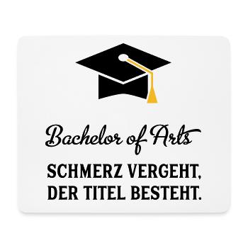 bachelorofarts - Mousepad (Querformat) - Weiß - Vorne