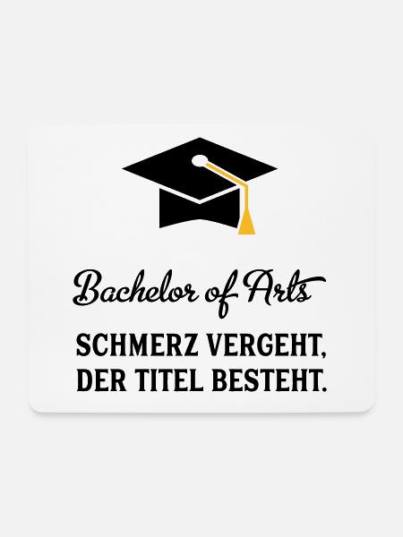 bachelorofarts - Mousepad (Querformat) - Weiß