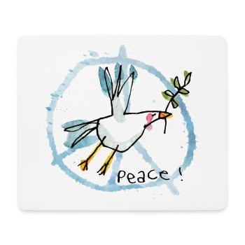 Édition Paix / Mouette / Lumière - Tapis de souris (format paysage) - blanc - Devant