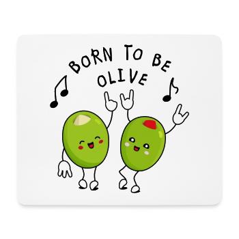 Witzige Sprüche Olive - Mousepad (Querformat) - Weiß - Vorne