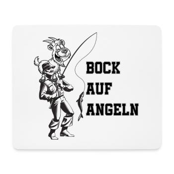 Bock auf Angeln? Fischen Angler Fischer Forellen - Mousepad (Querformat) - Weiß - Vorne