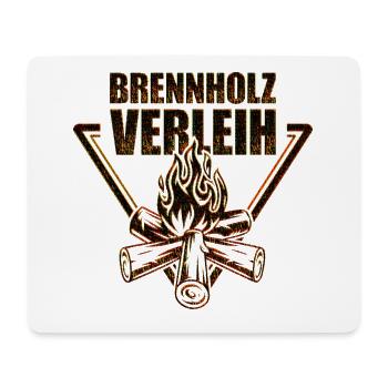 Brennholz Verleih Feuer Code - Mousepad (Querformat) - Weiß - Vorne