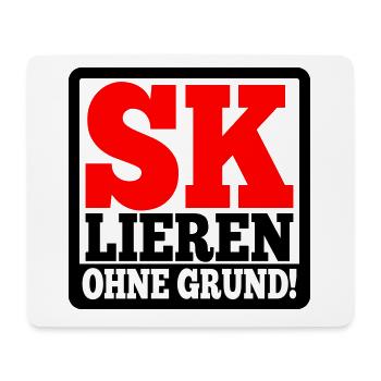 Eskalation SKlation sklation | Farben änderbar - Mousepad (Querformat) - Weiß - Vorne