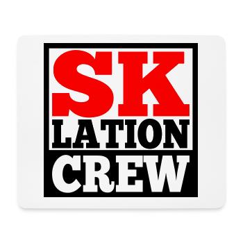 Eskalation Crew SKlation sklation | Farbe änderbar - Mousepad (Querformat) - Weiß - Vorne