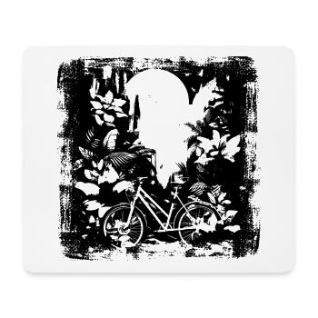 Mountainbiking Skizze - Mousepad (Querformat) - Weiß - Vorne
