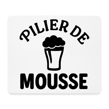 Pilier de mousse Humour Drôles Noël - Tapis de souris (format paysage) - blanc - Devant