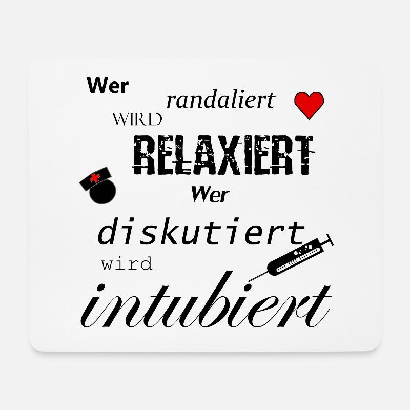 Leben retten Herz Krankenschwester Geschenk Shirt - Mousepad (Querformat) - Weiß