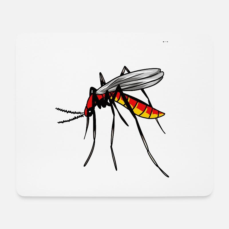 Insekt Blutsauger Insekten Moskito Mücke Schädling - Mousepad (Querformat) - Weiß