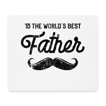 Weltbester Papa - Mousepad (Querformat) - Weiß - Vorne