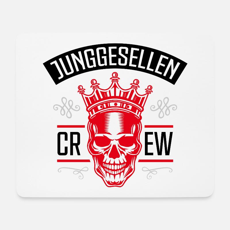 Junggesellenabschied Skelett Groom - Mousepad (Querformat) - Weiß