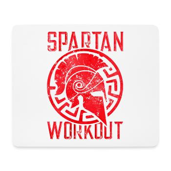 spartan workout gym - Mousepad (Querformat) - Weiß - Vorne