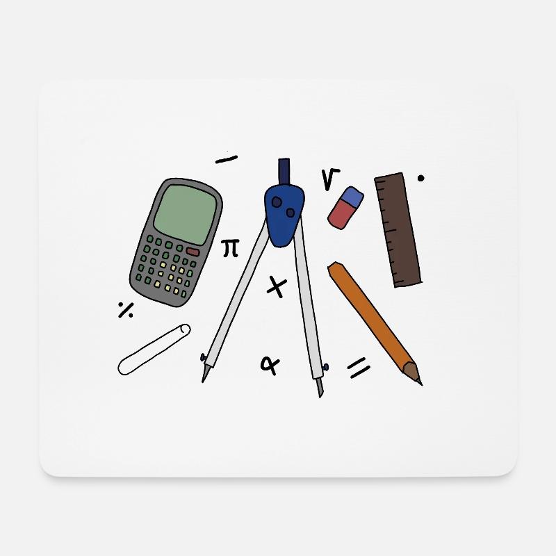 Mathelehrer - Mousepad (Querformat) - Weiß